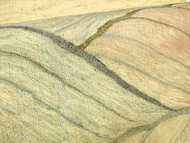 平和屋着物*夏物 太鼓柄袋帯 流水文 金銀糸 正絹 逸品 DAAZ4023cm