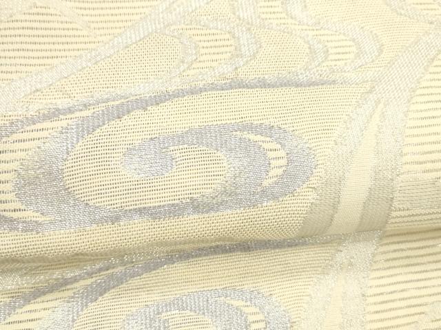 平和屋着物*夏物 六通柄 京袋帯 流水文 銀糸 DAAZ4224cm