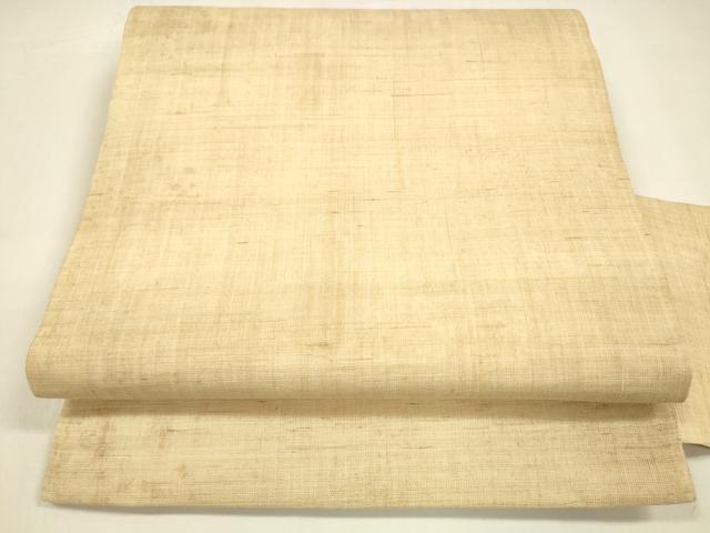 平和屋着物*夏物 九寸名古屋帯 淡香色 麻 逸品 DAAZ4231cm