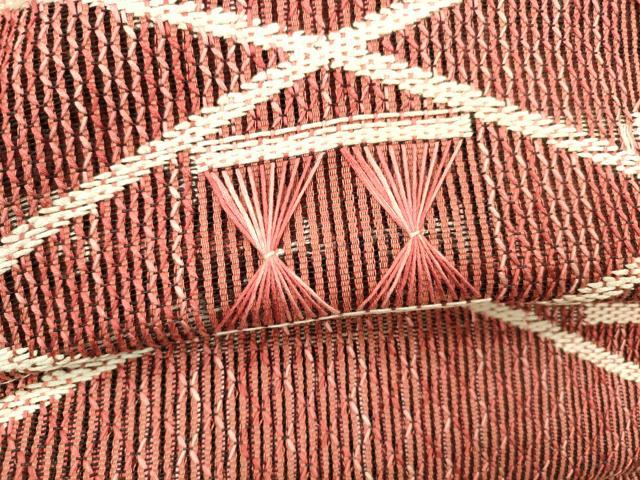 平和屋着物*夏物 ワンタッチつけ帯 抽象文様 正絹 逸品 DAAZ4274cm