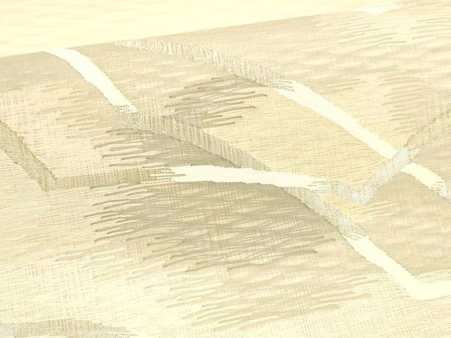 平和屋着物*夏物 太鼓柄袋帯 抽象文様 金銀糸 正絹 逸品 DAAZ4279cm
