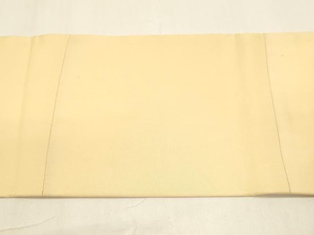 平和屋着物●塩瀬 九寸名古屋帯 手描き 風景文 正絹 逸品 DAAZ4464cm