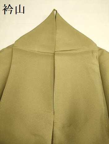 平和屋着物●上質な色無地 榛色 正絹 逸品 DAAZ5032du