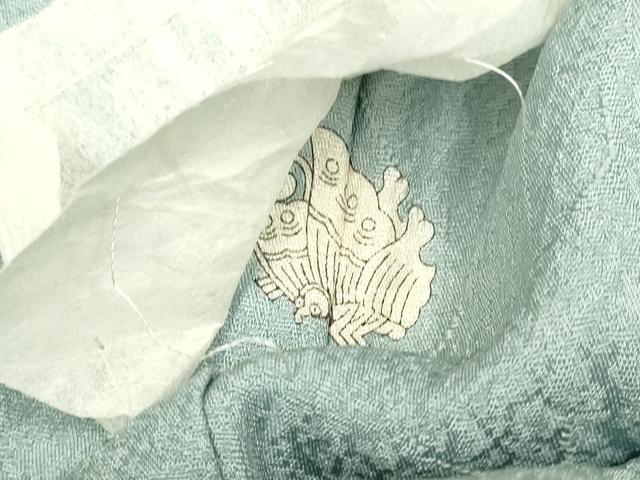 平和屋着物●上質な色無地 湊鼠色 正絹 逸品 未使用 DAAZ5036du