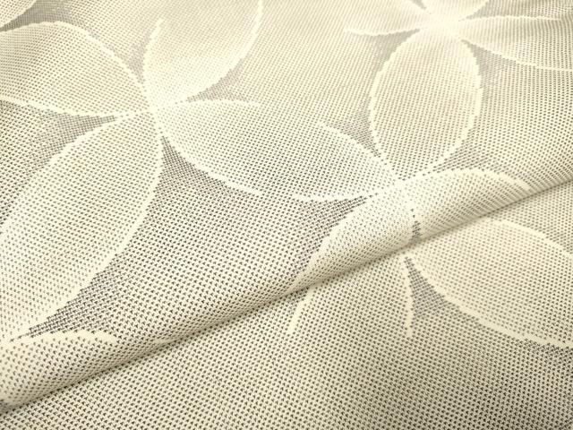 平和屋着物●本場大島紬 白大島 七宝文 正絹 逸品 DAAZ5043du