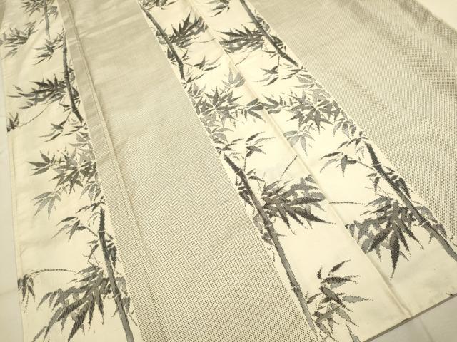 平和屋着物●本場大島紬 白大島 7マルキ 総絣 笹竹間道 正絹 逸品 DAAZ5104du