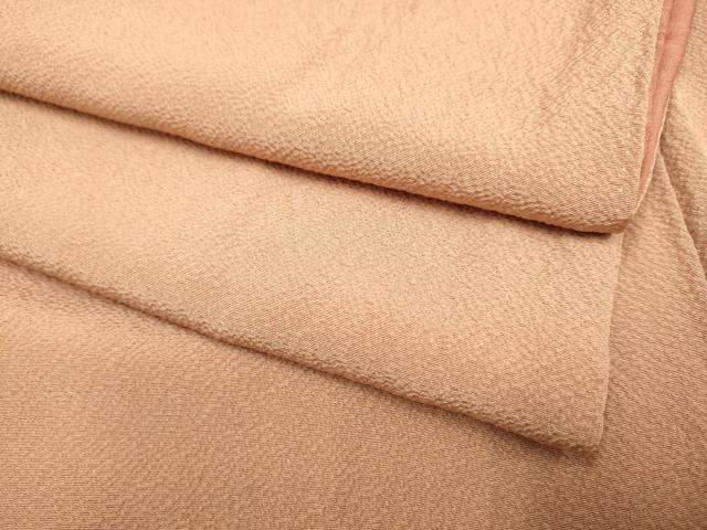 平和屋着物●上質な色無地 遠州茶色 正絹 逸品 DAAZ5115du