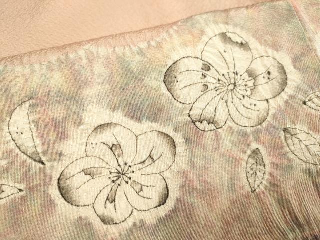 平和屋着物●訪問着 絞り 辻が花 正絹 逸品 DAAZ5124du