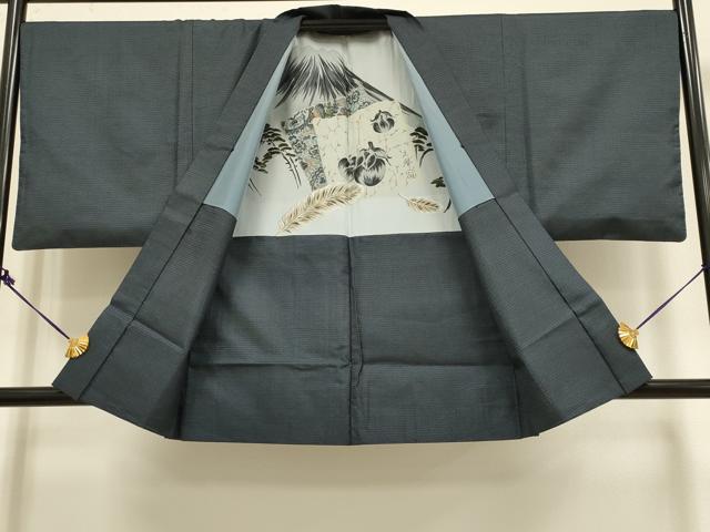 平和屋着物●男性 本場大島紬 アンサンブル 100亀甲 総詰め 正絹 逸品 DAAZ5135du