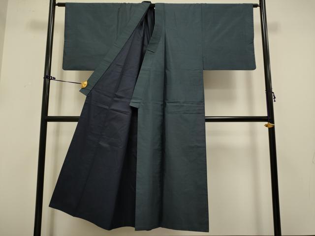平和屋着物●男性 本場大島紬 アンサンブル 長羽織 80亀甲 総詰め 正絹 逸品 DAAZ5139du