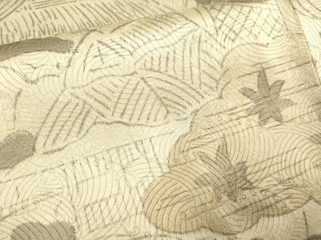 平和屋着物▼上質な小紋 風景花文 正絹 逸品 DAAZ5335du