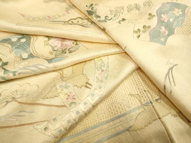 平和屋着物▽中国三大刺繍 スワトウ刺繍 汕頭刺繍 訪問着 刺繍 地