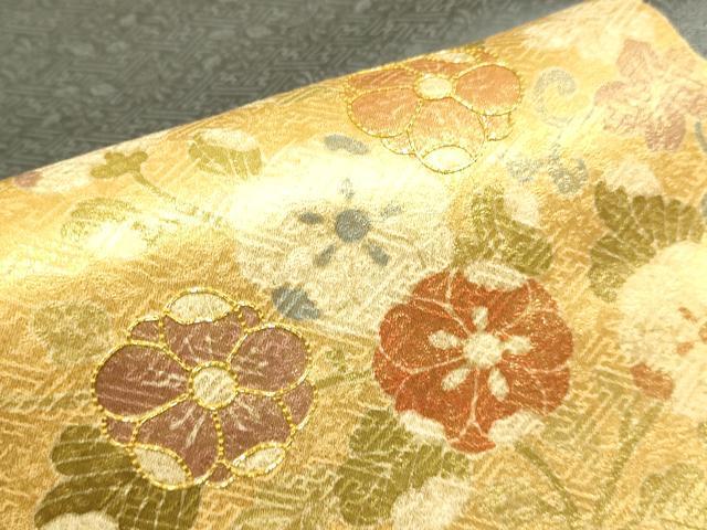 平和屋着物■訪問着 駒刺繍 草花文 金彩 正絹 逸品 DAAZ5371du