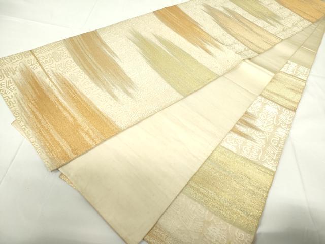 平和屋着物◎六通柄 京袋帯 寿字文 金糸 正絹 逸品 DAAZ5633ea