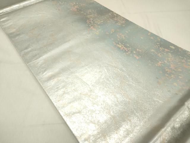 平和屋着物◎六通柄袋帯 霞文 陶漆箔 正絹 逸品 DAAZ5827ea