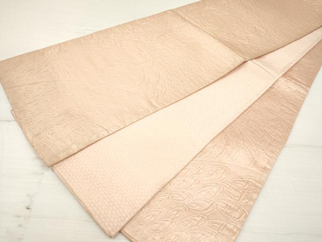 平和屋着物◎全通柄袋帯 ふくれ織 舞蝶文 正絹 逸品 DAAZ5898ea