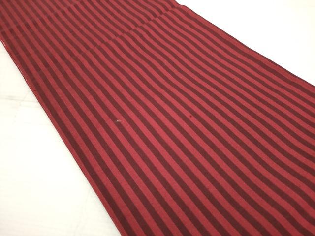 平和屋着物◎両面 全通柄袋帯 横段洋花文 金糸 正絹 逸品 DAAZ5921ea