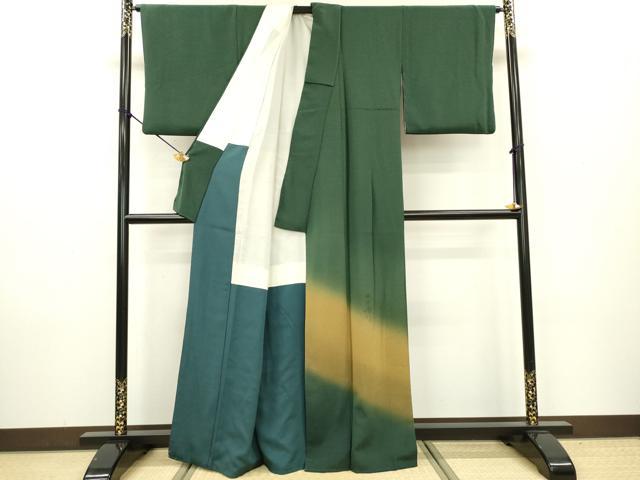 平和屋着物▼訪問着 霞文 暈し染め 正絹 逸品 DAAZ6392fe