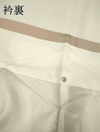 平和屋着物▼上質な小紋 地紋起こし 流水花文 暈し染 正絹 逸品 未使用 DAAZ6831fe