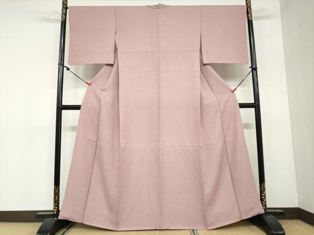 平和屋着物●上質な色無地 紋意匠 鴇浅葱色 正絹 逸品 DAAZ7031ud