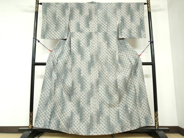 平和屋着物●上質な紬 蜘蛛絞り 正絹 逸品 DAAZ7044ud