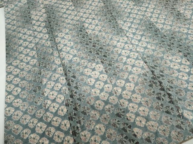 平和屋着物●上質な紬 蜘蛛絞り 正絹 逸品 DAAZ7044ud
