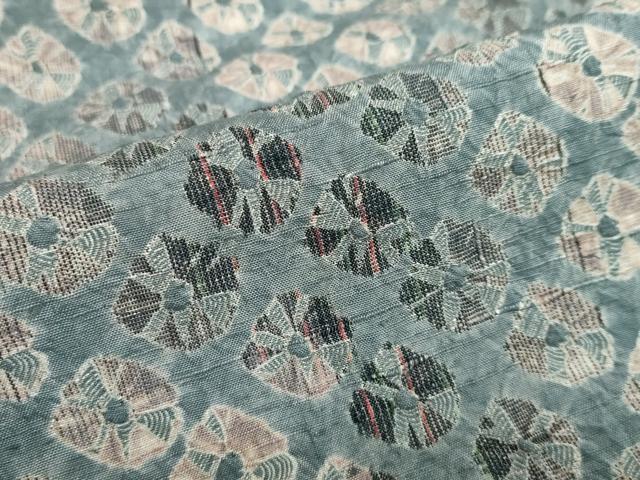 平和屋着物●上質な紬 蜘蛛絞り 正絹 逸品 DAAZ7044ud
