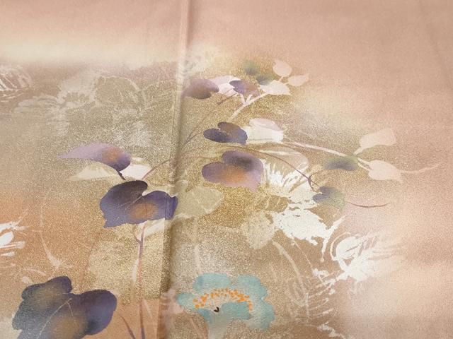 平和屋着物●訪問着 蔦の葉文 暈し染め 金彩 正絹 逸品 未使用 DAAZ7053ud