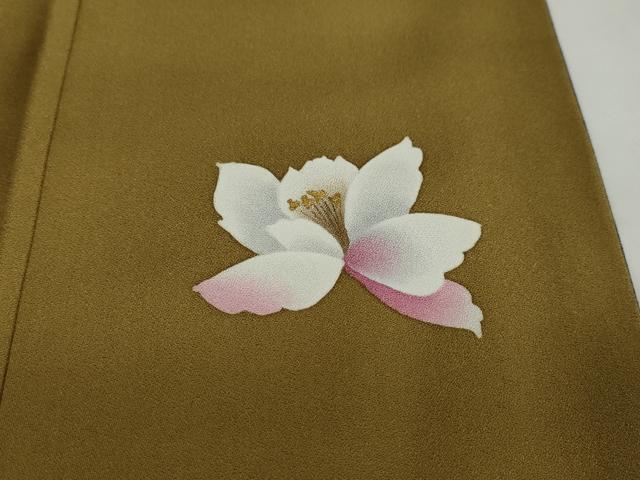 平和屋着物●中嶋まさひろ 蝋彩染作家 訪問着 草花文 暈し染め 金彩 正絹 逸品 DAAZ7054ud