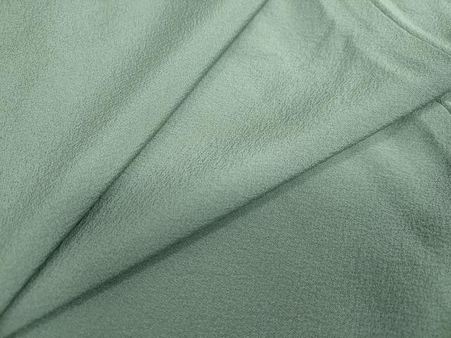 平和屋着物●上質な色無地 柳染色 正絹 逸品 未使用 DAAZ7098ud