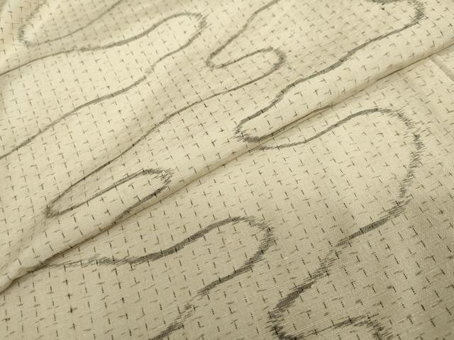 平和屋着物●上質な紬 抽象文様 正絹 逸品 DAAZ7200ud