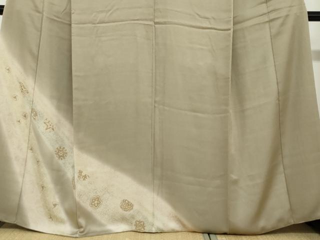 平和屋着物●訪問着 道長草花丸文 暈し染め 金彩 正絹 逸品 DAAZ7279ud