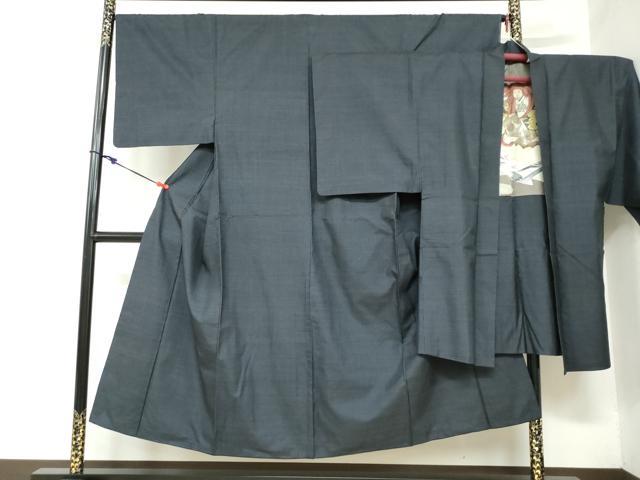 平和屋着物●男性 本場大島紬 アンサンブル 長羽織 80亀甲 総詰め 正絹 逸品 DAAZ7304ud