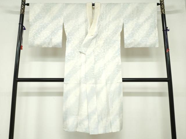 平和屋着物●長襦袢 無双仕立て 花尽くし地紋 暈し染め 正絹 逸品 DAAZ7327ud