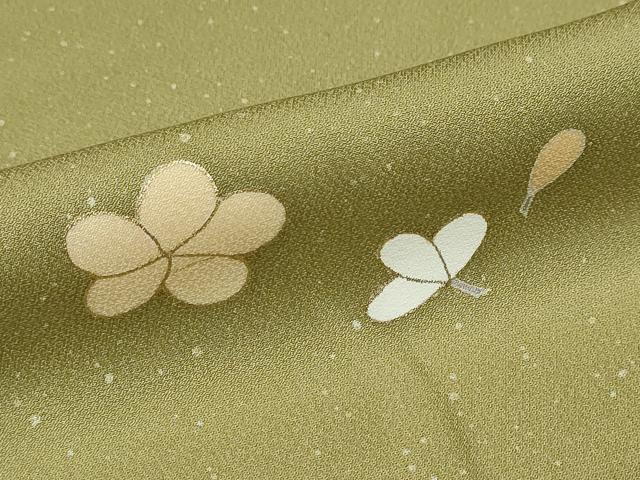 平和屋着物●訪問着 松梅文 たたき染め 金彩 高島屋扱い 正絹 逸品 未使用 DABD9057ud