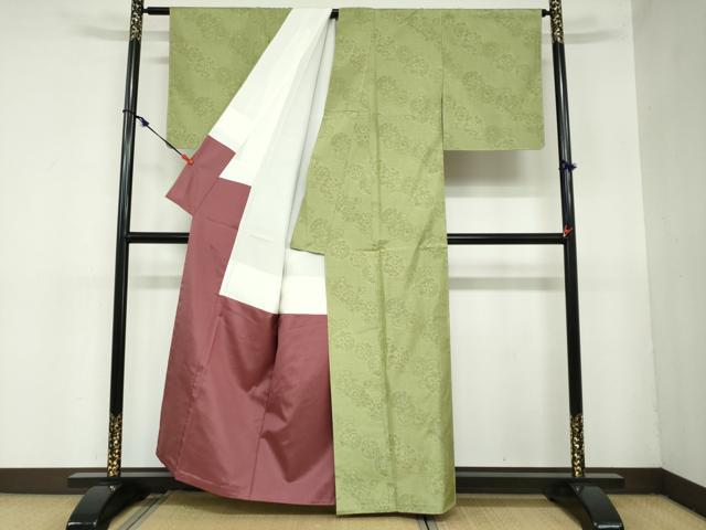 平和屋着物●本場大島紬 色泥染 源氏車草花文 株式会社大山謹製 ほていや扱い 証紙付き 正絹 逸品 未使用 DAAZ7363ud