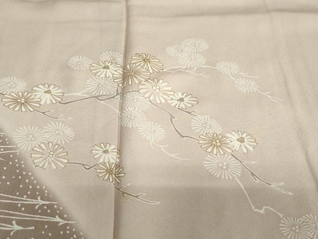 平和屋着物●訪問着 枝花文 暈し染め 金彩 三越扱い 正絹 逸品 DAAZ7417ud