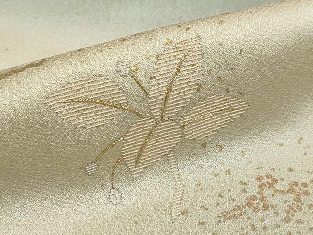 平和屋着物●訪問着 貝紫 刺繍 草花籬文 暈し染め 金彩 正絹 逸品 DAAZ7435ud