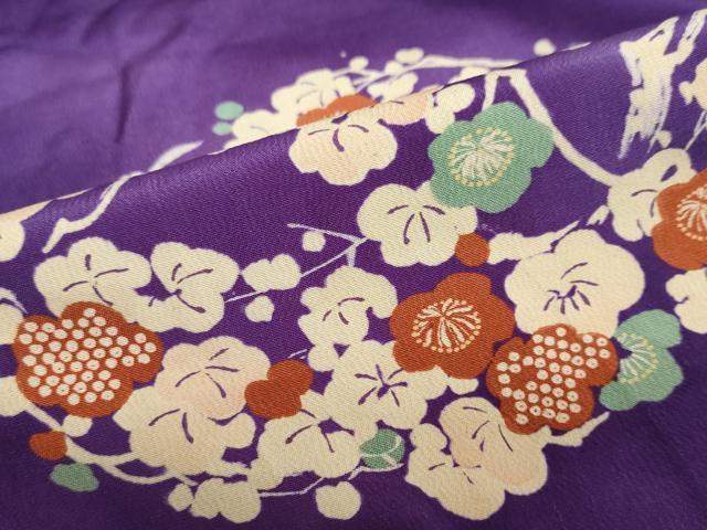平和屋着物∵アンティーク 大正ロマン 女の子 十三参り 子供 祝着 草花丸文 逸品 DAAZ7460ud
