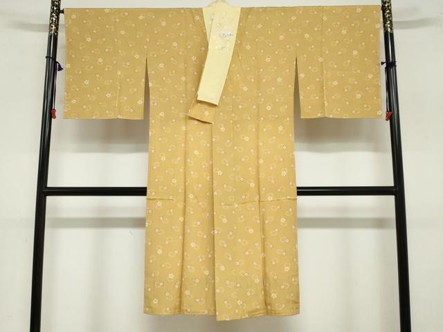 平和屋着物●長襦袢　無双仕立て　七宝舞花文　半衿刺繍　正絹　逸品　未使用　DAAZ7483ud 平和屋着物○長襦袢 無双仕立て 七宝舞花文 半衿刺繍 正絹 逸品 未