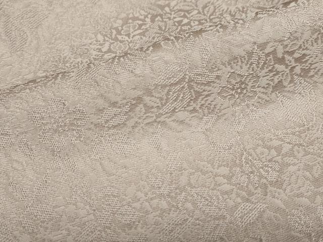 平和屋着物●上質な色無地 草花地紋 梅染色 正絹 逸品 DAAZ7514ud