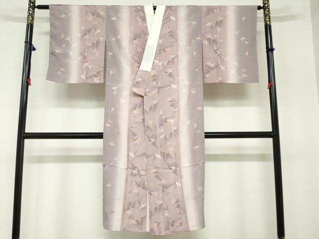 平和屋着物●長襦袢 無双仕立て 折り鶴文 やまと誂製 正絹 逸品 DAAZ7526ud