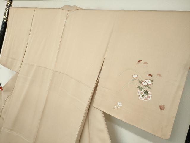 平和屋着物●訪問着 刺繍 飾花文 金彩 正絹 逸品 DAAZ7557ud