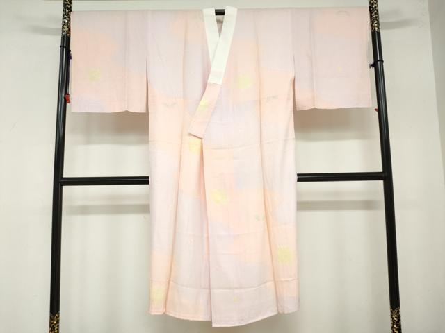 平和屋着物●長襦袢 袷 道長舞花文 さが美扱い 正絹 逸品 未使用 DAAZ7621ud