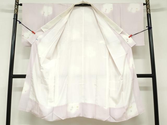 平和屋着物●長襦袢 袷 草花文 暈し染め ほていや扱い 正絹 逸品 DAAZ7624ud