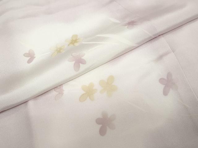 平和屋着物●長襦袢 袷 草花文 暈し染め ほていや扱い 正絹 逸品 DAAZ7624ud