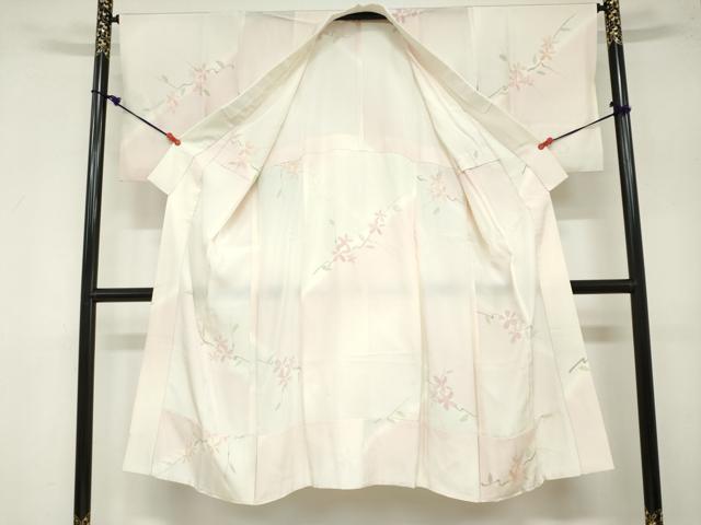 平和屋着物●長襦袢 無双仕立て 草花文 暈し染め 正絹 逸品 DAAZ7641ud