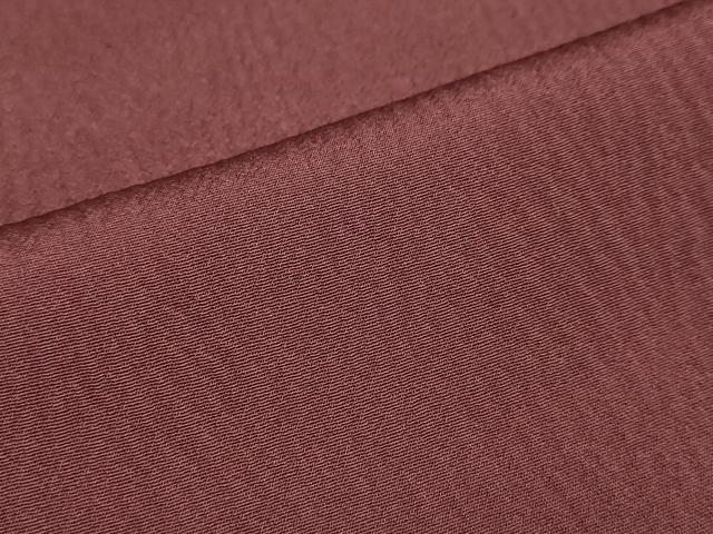 平和屋着物●上質な色無地 変わり縞地紋 葡萄茶色 正絹 逸品 DAAZ7654ud