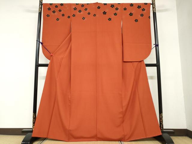 平和屋着物●小振袖 二尺袖 舞桜文 金彩 洗える着物 DAAZ7661ud