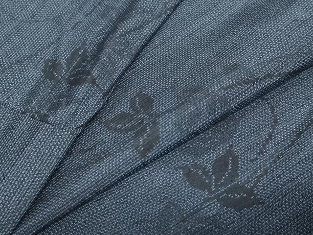 平和屋着物●上質な紬 流水枝葉文 正絹 逸品 DAAZ7698ud